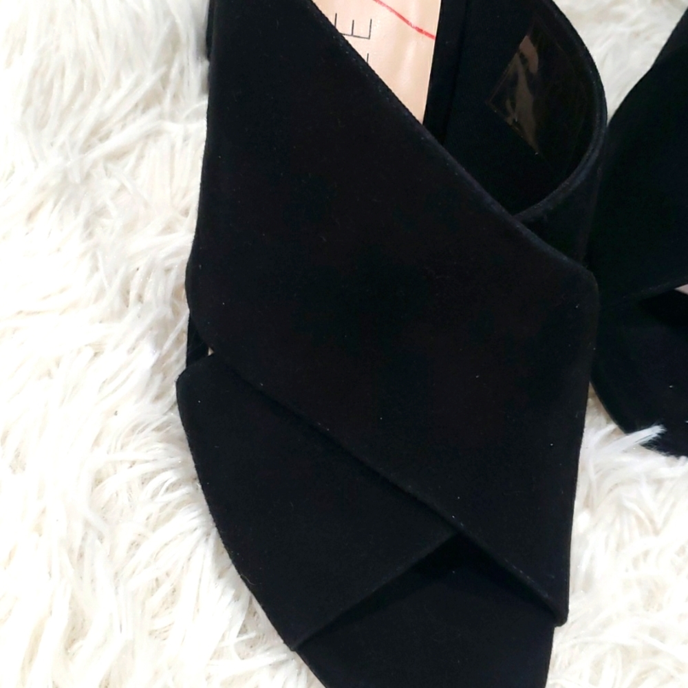 NWOT Sole Society Luella Black Thick Heel Mule - Picture 2 of 7